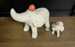 象の置物セット(大・小)