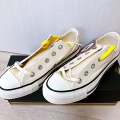 ◆新品・未使用◆コンバース オールスター ローカット　オフホワイト　23cm