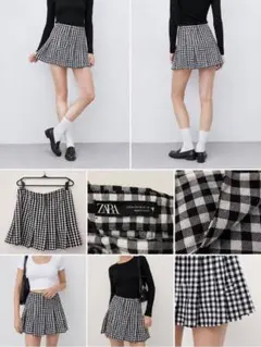 ZARAチェック柄スカートのサムネイル