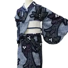 モノトーン ぼかし 洗練された更紗柄が 上品な存在感 浴衣
