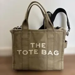 【3連休限定価格】MarcJacobs ザキャンバス トートバッグスモールカーキ