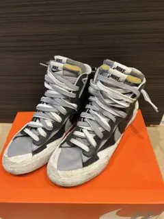 NIKE×sacai BlazerMid ブラック/グレー 25.5 国内正規