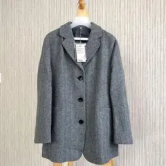 新品タグ付／無印良品／大きいサイズXL／紳士／再生ウール混／ダークグレー／コート 紳士 カシミヤ混ダッフルコート | 無印良品