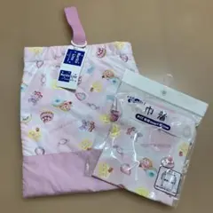 新品　スイーツデザイン シューズバッグ と巾着のセット