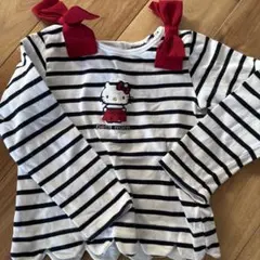 ハローキティ ストライプ 長袖カットソー　petit main