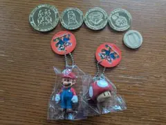 スーパーマリオ　マスコットフィギュア　コイン