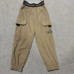 キッズ コーデュロイ カーゴパンツ 120 ベージュ