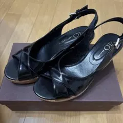 OTA SHOE GALLERY エナメルサンダル ブラック 36Nのサムネイル