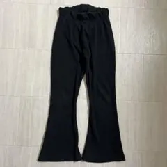 フレアパンツ 黒 130cm