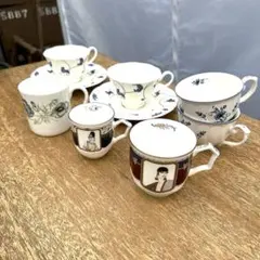 資生堂／ウェッジウッド／ノリタケ　カップ＆ソーサーマグカップ7点まとめ売り