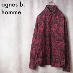 agnes b. homme｜16AW ローズプリントシャツ（Red・４０）