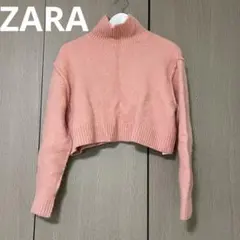 ZARA ニット ショート丈 タートルネック セーター