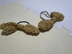 ハンドメイド　ヘアアクセサリー　親子コーデ