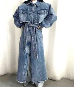 MANY WAY VERSATILE DENIM COAT　AMERI web店舗完売)MANY WAY VERSATILE DENIM COAT