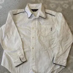 COMME CA ISM 長袖シャツ 110A ホワイト