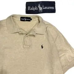 90's Ralph Lauren ワンポイント 半袖ポロシャツ ベージュのサムネイル