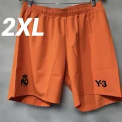 【未使用】adidas Y-3 レアル・マドリード　ハーフパンツ　オレンジのサムネイル