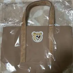 フェイラー　オールドテディ　ワッペントートバッグ　ベージュ　小