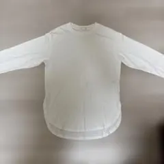 GU　ロングシャツテールT（長袖） 白 Sのサムネイル