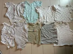 ベビー肌着 ロンパース タンクトップ 9枚セット まとめ売り 60 70 80