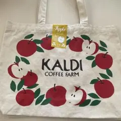 KALDI COFFEE FARM りんごバッグ トートバッグのサムネイル
