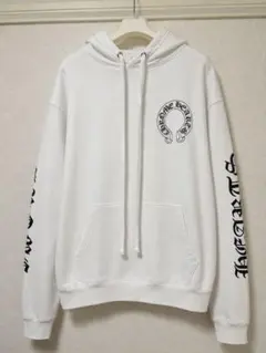 【T ime様】【クロムハーツ】WHITE FOIL HOODIE　Mサイズ T ime様】【クロムハーツ】WHITE FOIL HOODIE Mサイズ - メルカリ