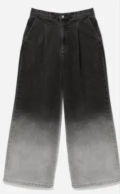 【✨超美品✨】HAREグラデーション デニムパンツ ブラック シルバーのサムネイル