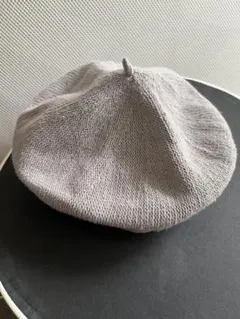 ehka sopo 春夏用　グレー　ニット　ベレー帽 サマンサモスモス