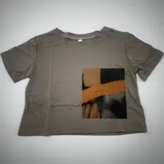 トレンド Tシャツ ストリートカルチャー アースカラー　グレー