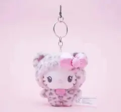 ♡ キティ　ギャルクマ　ヒョウ柄　ストラップ　キーホルダー ハローキティ ピンク