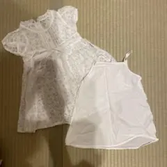 【美品】コムサイズム ワンピース 90 キャミ付