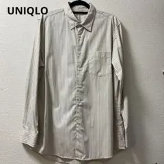 UNIQLO ユニクロ　ストライプシャツ　長袖　メンズ