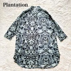 美品♡ Plantation プランテーション Vネックワンピース 花柄 綿 2