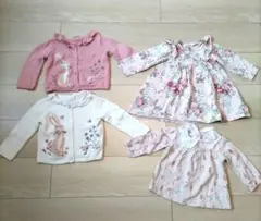 ネクスト　カーディガン、ワンピース、チュニック　70cm 4点セット　うさぎ