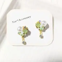 S-249　ハンドメイド☆ビジューピアス／イヤリング