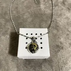 DIESEL ネックレス ブラック GOLDブレイブマン