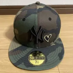NEWERA 迷彩 NYロゴ 59FIFTY キャップ 7 3/8
