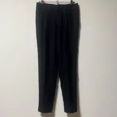 ロートレアモン テーパードパンツ ネイビー 麻調 春夏 M さらっと