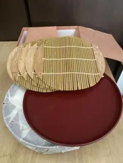 朱のざる盛皿5枚組 サマープライス