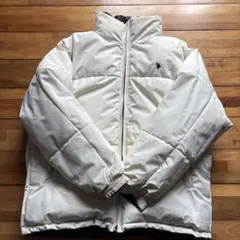 リバーシブルダウンジャケット ホワイト ブラック