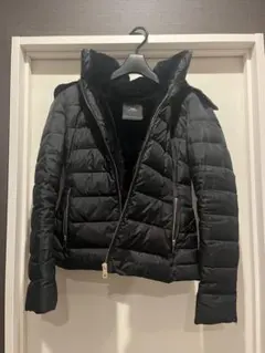 ZARA ブラック ショートダウンジャケット ファー付 き　XS Aライン
