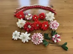 和風花飾りセット 15点