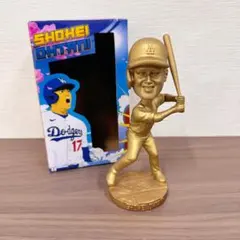 大谷翔平 ボブルヘッド フィギュア 金の台座　限定レア MLB 大谷翔平 限定 ボブルヘッド ワールドシリーズ優勝 ゴールド