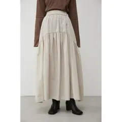 ◆ AZUL BY MOUSSY ヘムギャザー ボリューム スカート ナイロン