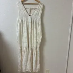 Kastane ノースリーブロングワンピース アイボリー