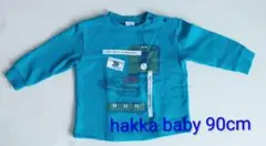hakka baby ハッカベビー　長袖トレーナー　電車柄　90cm