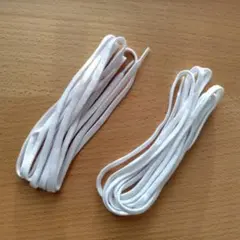 ミズノ　サッカースパイクシューズ紐　ホワイト2組(4本)セット