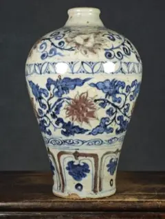 染付 花瓶 中国 壺 古陶磁 茶道具 飾壺 花器 中国 染付 花瓶 壺 陶磁 茶道具 飾壺 花器 - メルカリ
