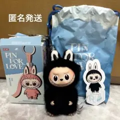 PIN FOR LOVE ラブブ イニシャル R ブラック