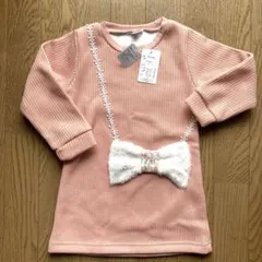 【新品】キッズ 裏起毛チュニック ワンピース 100サイズ